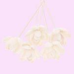 5PCS Flower Diffuser Stick, Wood Chinese Rose Flower Rattan Reed, Rattan Rose Diffuser Stick, No Fire Aroma Diffuser Tool, Essential Oil Aroma Diffuser Flower Stick - Image 2