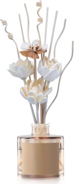 Flowers Reed Diffuser Sticks Set, Scent Diffuser Stick, Fake Dried Flowers Fragrance Oil Reed Diffuser Sticks for Bathroom Shelf, Office, Home Kitchen Decor (Bottle Not Included)