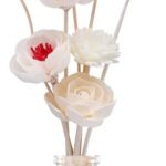 Flowers Reed Diffuser Sticks Set, Scent Diffuser Stick, Fake Dried Flowers Aroma Fragrance Oil Reed Diffuser Sticks for Bathroom Shelf, Office, Home Kitchen Decor (Bottle Not Included)