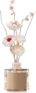Flowers Reed Diffuser Sticks Set, Scent Diffuser Stick, Fake Dried Flowers Aroma Fragrance Oil Reed Diffuser Sticks for Bathroom Shelf, Office, Home Kitchen Decor (Bottle Not Included)