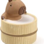 Aroma Ceramic Stone DiffuserAromatherapy Essential Oil Diffuser, Non Electric, Passive, Unique, Cute, Animal, Design for Women, Men, and Gifts (Bathing Capybara)