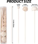 50 Pcs Reed Diffuser Sticks Rattan Flower Reed Fragrance Diffuser Set Diffuser Sticks for Office Home Decor - Image 2