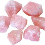 Raw Rose Quartz Stone 1lb Rose Quartz Rough Crystal ‌Aroma Stone - Rose Quartz Rocks for Cabbing, Tumbling, Cutting, Lapidary, Polishing, Reiki Crystal Healing