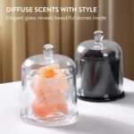 Pink Crystal Himalayan Salt Diffuser – Glass Waterless Diffuser for Essential Oils - No Electricity Portable Aromatherapy - for a Calming Living Space - Image 2