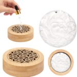 2Pcs Aroma Stone Set, Passive Diffuser, Stone Diffuser Suitable for Meditation Space and Home Fragrance