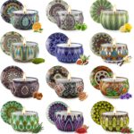 Scented Candles Gift Set,12 Pack Candles for Home Scented, 300 Hour Long-Lasting Soy Wax Aromatherapy Candle Set, Valentine's Day Gifts for Her