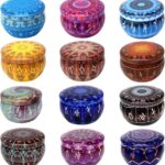 12 Constellations Scented Candles Gift Set 2.5oz Aromatherapy Candles Strong Fragrance Portable Travel Tin Jar Candles Gifts for Home Scented Decoration Birthday Valentine'sDay