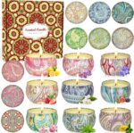 9 Pack 22.5oz in Total Scented Candles Gifts for Women,140-160 Hours Home Scented Candles,Aromatherapy Candle Gifts Set, Soy Wax Candles for Christmas Day, Birthday, Mothers Day, Valentine's Day